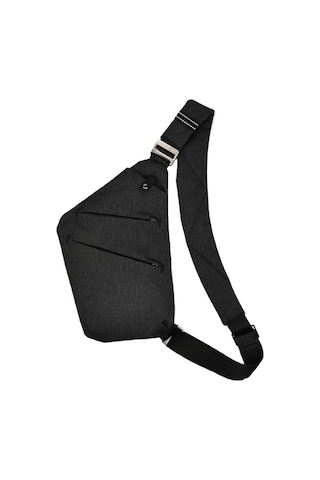 Erkekler İçin Şık Ve Pratik Giyilebilir Omuz Çantası, Su Geçirmez Hafif Crossbody Çanta, Seyahat Ve Günlük Kullanım İçin İdeal Siyah