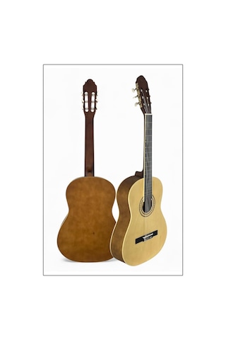 Victor Klasik Gitar Seti Naturel Renk Mat Cila