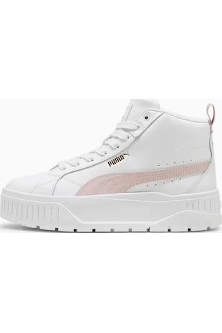 Puma Karmen Iı Mid Animal Fever Deri Kadın Beyaz Sneaker 39745905 Beyaz