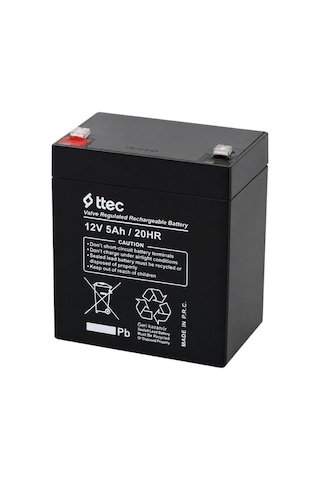 Ttec 12v 5 Ah Bakımsız Kuru Akü