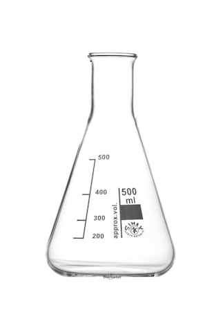 Simax Cam Erlen 500 ML Erlenmeyer Flask Dar Boyunlu