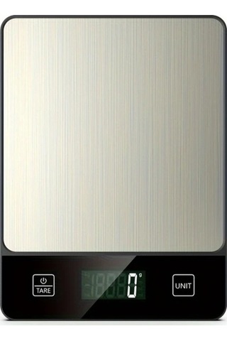 Fastbuy Wangxi Siyah Gıda Terazisi 10kg 22lb Hassas 1g Mutfak Terazisi Paslanmaz Çelik Tara Fonksiyonu 2xaaa Pil Siyah