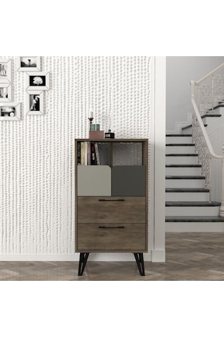 Dekorister Borges Şifonyer Cura-Nehirkumu-Antrasit