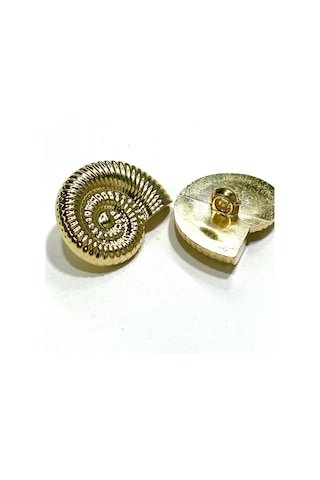 Desenli Metalize Büyük Boy / Aksesuar Düğme / 2'li Set / 3 Cm / Dec01