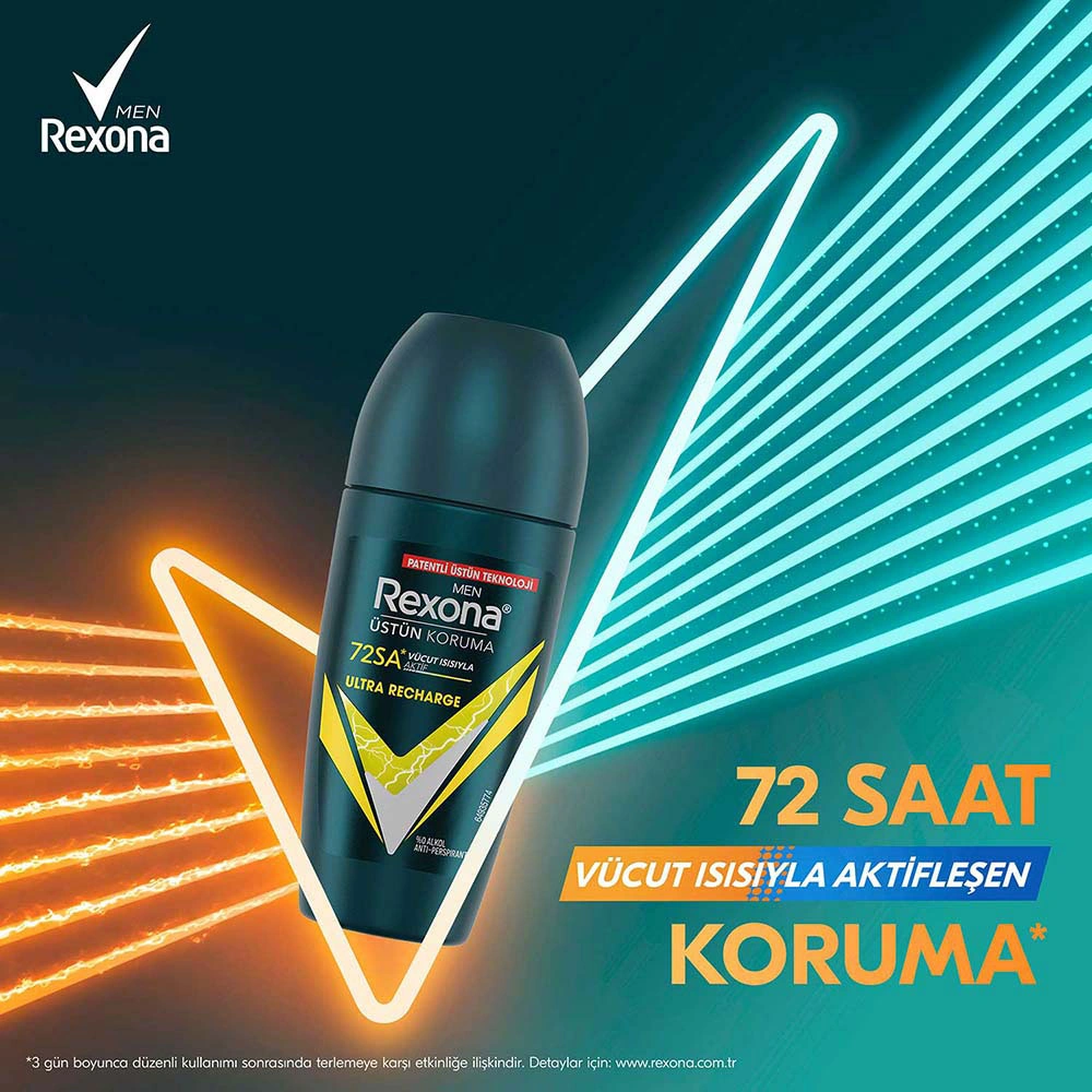 Rexona Ultra Recharge Erkek Roll-On Deodorant 2 x 50 ML