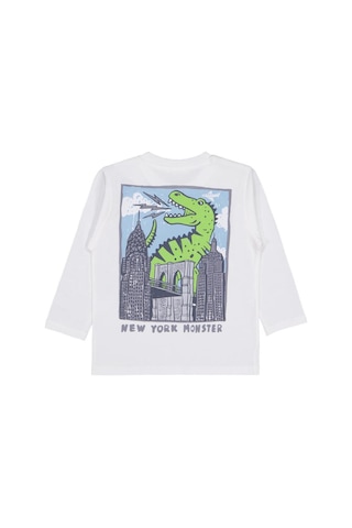 Civil Boys Stay Brave baskılı 2-5 Yaş Sweatshirt Ekru
