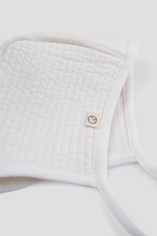 Kapitone Ekru İngiliz Bebek Şapka Ekru