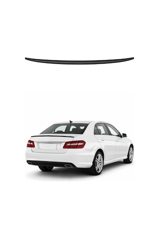 Mercedes E W212 2009-2016 Arası Uyumlu Araca Özel Bagaj Spoileri Piano Siyah 1 Parça