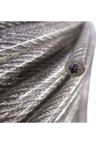 Pvc Kapli Çelik Galvanizli Halat 8 Mm 10 Metre