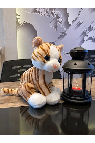 Selay Oyuncak Krem Peluş Kedi 28Cm