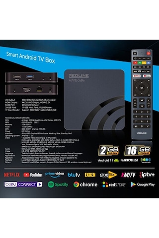 Redline Mate Ultra 16 GB Smart Android Tv Box
