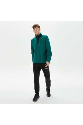 Peak Performance Fleece Snap Erkek Yeşil Outdoor Polar Düz G78899060 Yeşil