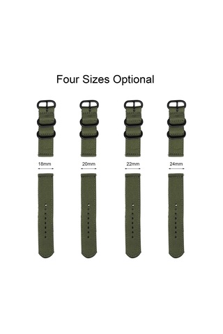 Konesam 18mm Turuncu Nilon Kumaş Saat Kordonu - Evrensel Kullanimlı Kanca Tipi Saati Takimlari