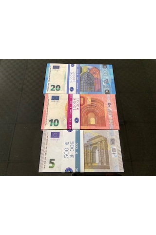 Yeni 300 Adet Euro 5-10 Ve 20 Euro Geçersiz Eğlence Dizi F...