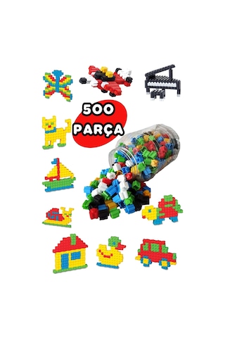 Tiktak Bloklar 500 Parça 6 Renk Eğitici Ve Çıt Çıt Oyuncak