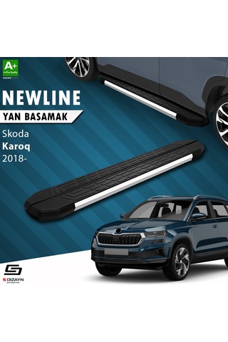 S-dizayn Skoda Karoq Newline Krom Yan Basamak 173 Cm 2018 Üzeri A+ Kalite