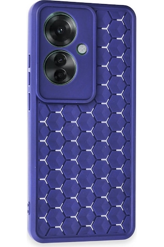 Cosmotex Newface Oppo Reno 11f Kılıf Petek Silikon Kapak - Lacivert