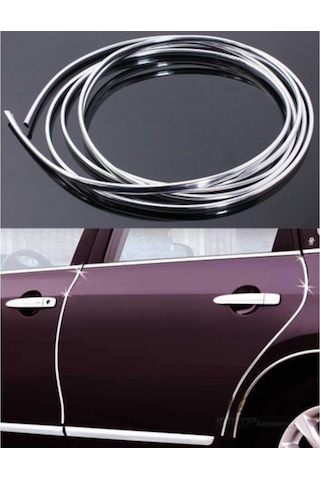Geçmeli Kapı Koruyucu Çıta Nikelaj 1-5-10-15-25 Metre 6Mm