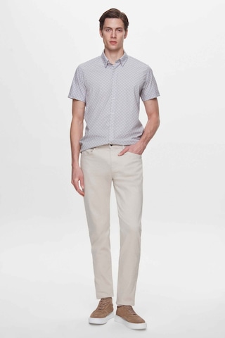 Twn Slim Fit Taş Baskılı Easy Iron Gömlek 4ec02ad042802 S01