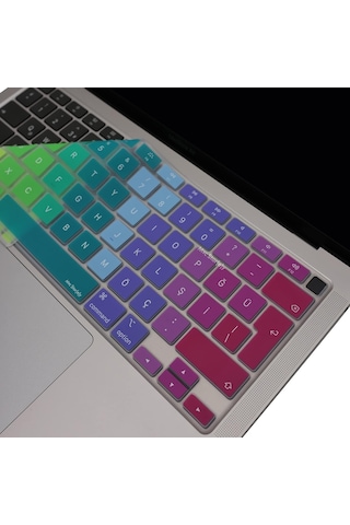 Türkçe Q Klavye Koruyucu Macbook Air 13 A2179 A2337 M1 Uyumlu Uk Iso Ters L Enter Ultra İnc