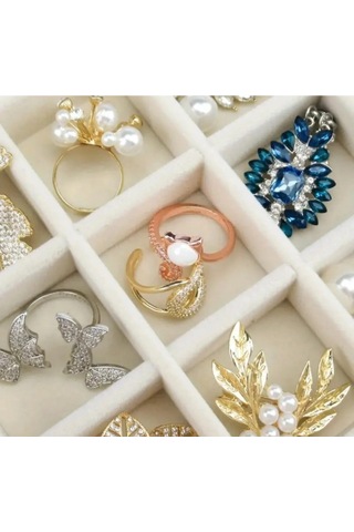 Larimar Üç Katlı Takı Organizeri - 9011599176695lmr Çok Renkli