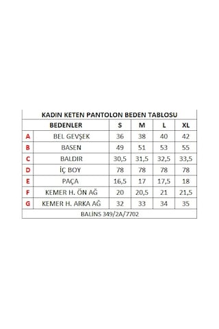Balins Kadın Keten Pantolon Lacivert