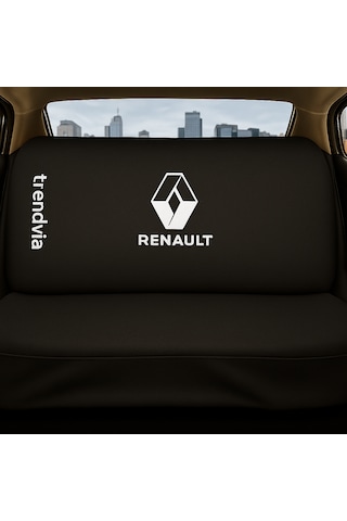 Renault Uyumlu Ön Arka Koltuk Kılıfı Penye Servis Tipi Oto Koltuk Koruma Seti Siyah