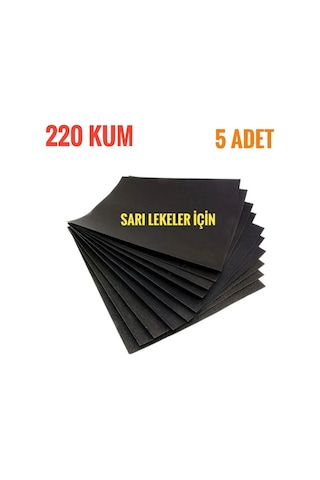Kağıt Su Zımparası 220 Kum 5 Adet