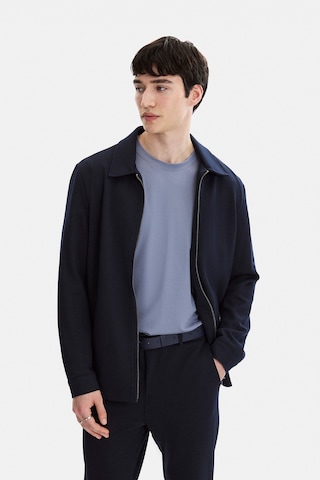 Back And Bond Lacivert Regular Fit Jakarlı Diagonel Mont Çok Renkli