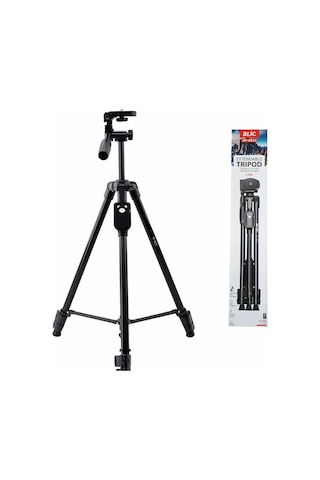 Diğer - Siyah - Kumandalı Tripod 3 Ayak Sabitleyici Video Footoğraf Çekim Tripodu 150cm Uzaktan Kumandalı 150 Cm