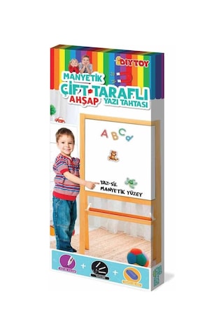 Mey İthalat 2195 Ayaklı Çift Taraflı Manyetik Ahşap Yazı Tahtası Diğer