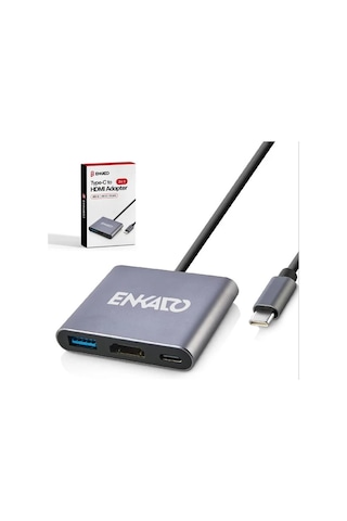 Enkado Ekd-tp43 Type-c To Hdmı+pd+usb 3.0 Çevirici 1923