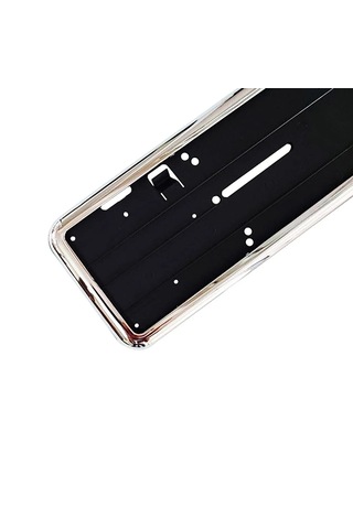 1 Adet Esnek Kırılmaz Krom Çerçeveli Plaka Altı Çerçeve Plakalık