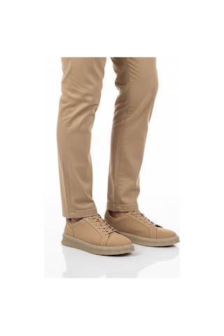 Kum Nubuk Hakiki Deri Büyük Numara Erkek Casual Ayakkabı 2516 M Bej