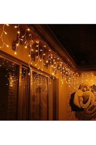 4 Metre 8 Fonksiyonlu Saçak Led Sarkıt Led Eklenebilir Led Led Peri Led Işık Yılbaşı Işık Led Süsle