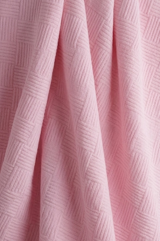 %100 Pamuk Dama Desenli Tek Kişilik Pike Pembe 160x230