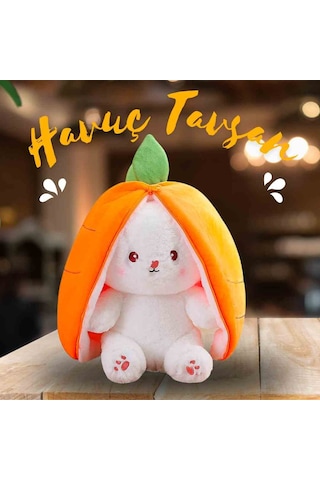 25 Cm Havuç Kulaklı Tavşan