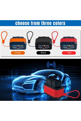 Padalink Konnweı Kw905 Obd Arabalar Arıza Tanı Cihazı - Bluetooth 5.0, Abs Malzeme, Android/ios Desteği, Turuncu