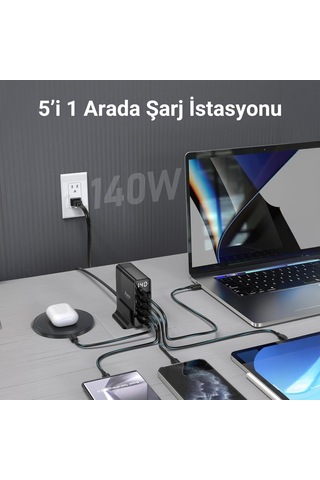Juo DLC140 140W Gan PD3.1 Hızlı Şarj Cihazı