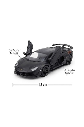 Hobbiez Lisanslı Lamborghini Aventador Kapıları Açılabilir Model Diecast 1.36 Ölçek Metal Model Araç