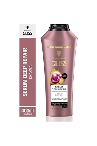 Schwarzkopf Gliss Serum Deep Repair Onarıcı Şampuan 400 ML