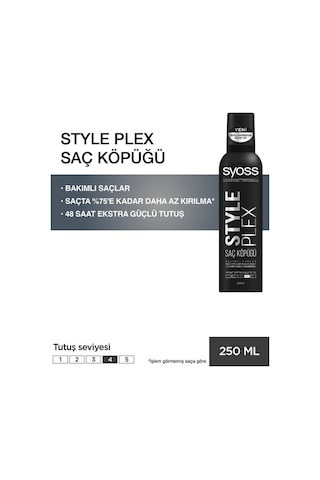 Syoss Style Plex Saç Köpüğü 2 x 250 ML