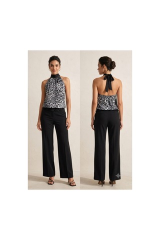 Gül&can Butik Bluz Şık Ve Rahat Siyah