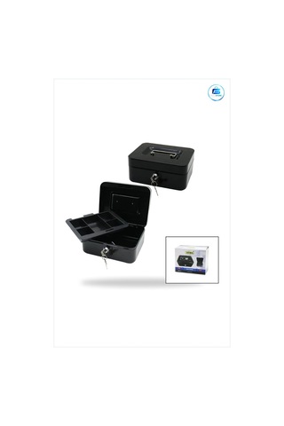 Çelik Para Kasası Küçük Boy Anahtarlı Kilitli Mini Kasa Bozuk Mad