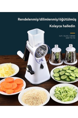 Pazly Mutfakçok Fonsevonlu Tel Dilimli Silgi Beyaz, Pratik Mutfak Aleti Beyaz