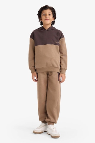Defacto Erkek Çocuk Oversize Geniş Kalıp Kapüşonlu Baskılı İçi Yumuşak Tüylü Sweatshirt G5541a825cwbn340 Kahve-bn340