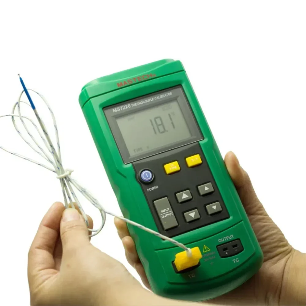 Mastech Ms7220 Termokupl Kalibratörü Siyah Ve Yeşil