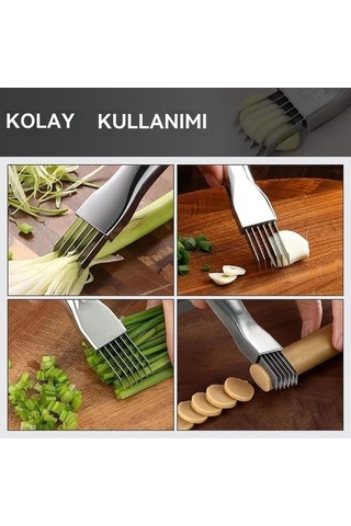 Shred Silk The Knife 2024, Yeşil Soğan Kesici Paslanmaz Çelik Sebze Doğrama Aleti, Soğan Sarımsak İçin Yeşil