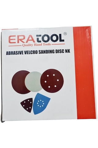 Eratool Cırtlı Delikli Disk Zımpara V125 100 Kum Kusursuz Pürüzsüzlük 50 Adet