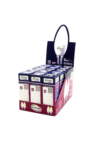 Diyarı Fırsat El-08-y1 Mum Tipi Led Ampul 6w E14 Beyaz Işık 15'li Paket Kp-10-1489